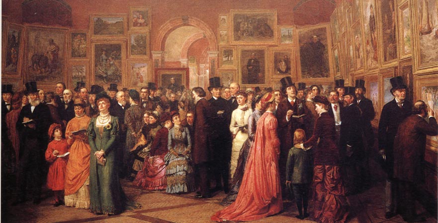 William Powell  Frith Private View of the Royal Academy 1881